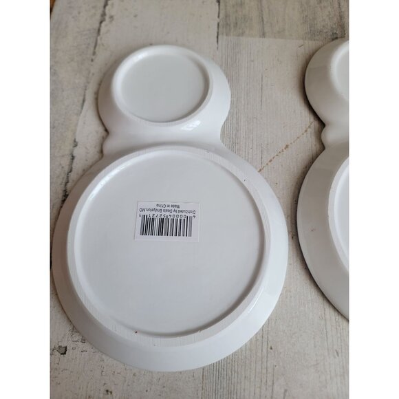 Jolly round Santa plate unique shape set kitchen home decor xmas - Picture 7 of 7